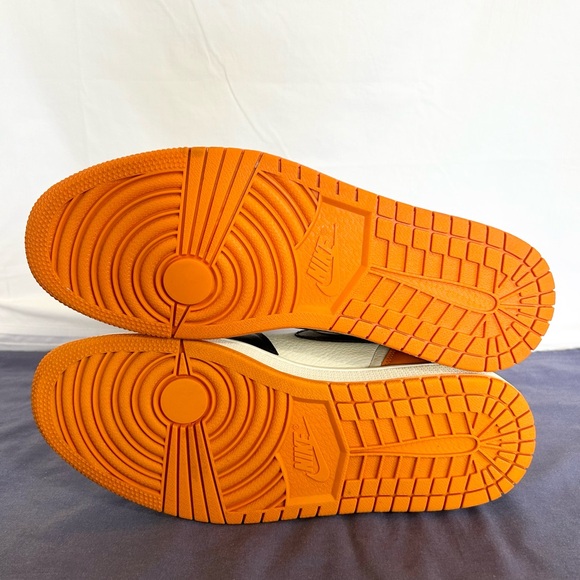 Jordan 1 High Shattered Backboard Black/Orange size 11 MEN’S BASKETBALL SHOES - Picture 6 of 8